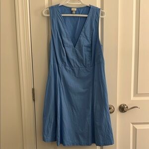 a new day Light Blue V-Neck Mini Dress